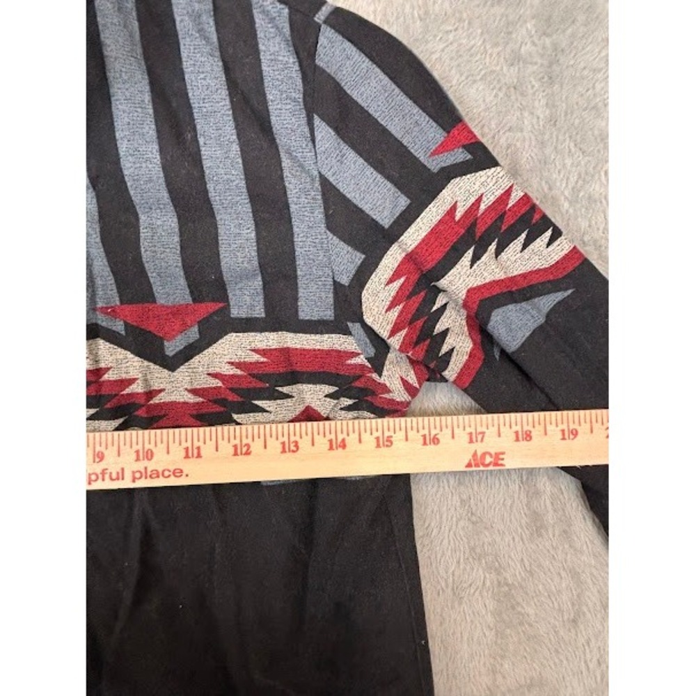 Roper Border Kids Large Black Southwestern Aztec‎ Western Button Down Shirt L - Picture 6 of 7